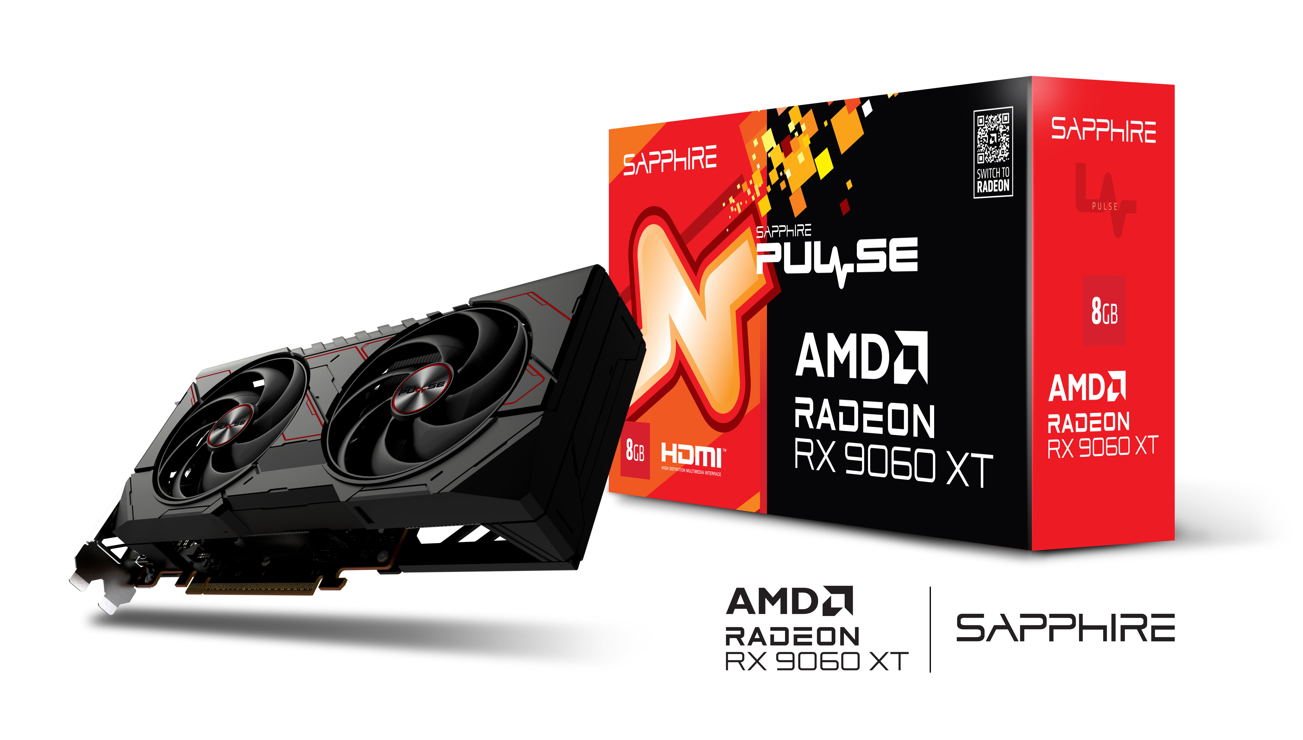 Sapphire RADEON Pulse Radeon RX 9060 XT 8 GB GDDR6 Schwarz