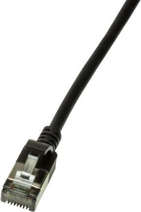 LogiLink Slim U/FTP Netzwerkkabel 3 m Cat6a U/FTP (STP) Schwarz (CQ9063S)