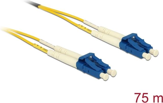 Delock LWL Kabel LC Duplex zu LC Duplex Singlemode OS2 75 m (80160)