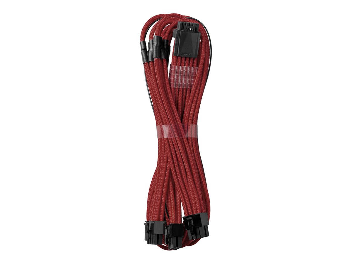 CableMod C-Series PRO ModMesh 12VHPWR auf 3x PCI-e Stromkabelkit für Corsair 0,6 m Blood Red