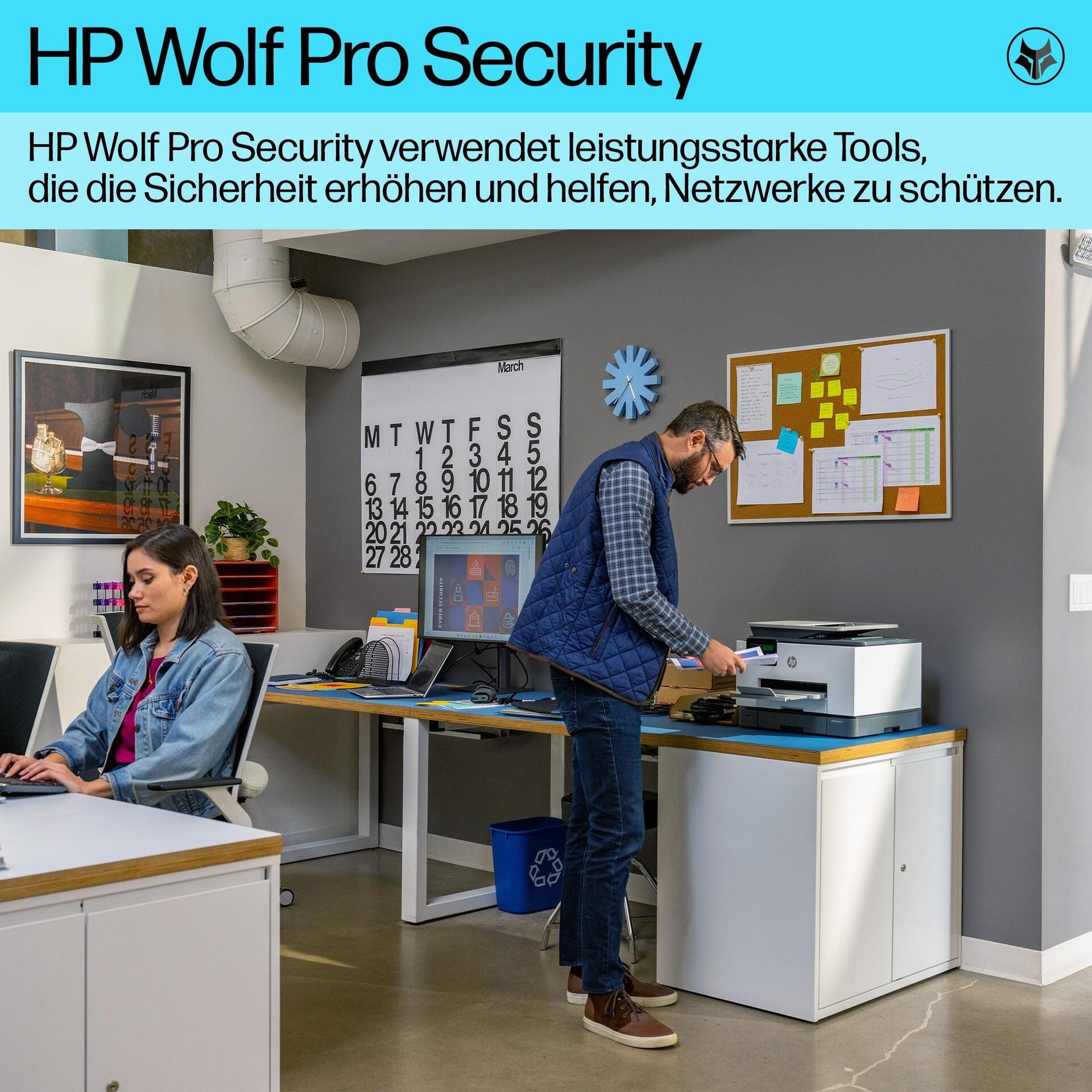 HP Officejet Pro 9130b All-in-One Multifunktionsdrucker Tintenstrahl WLAN Schwarz