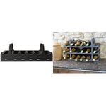 EDA Flaschenregal-Set, für 6 Flaschen pro Lage, anthrazit 3er Set zur Aufbewahrung von 18 Flaschen, aus PP - 1 Stück (010702)