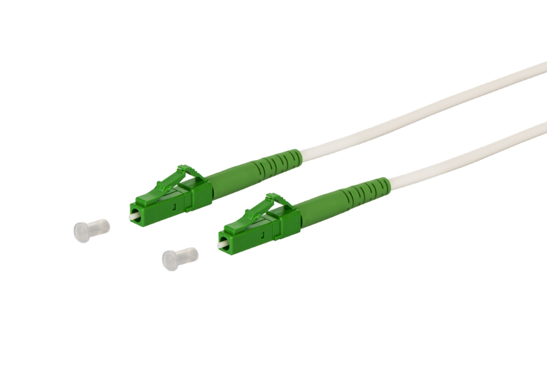 Metz mecatech OpDAT Patchkabel LC APC/LC APC OS2 10 m Weiß