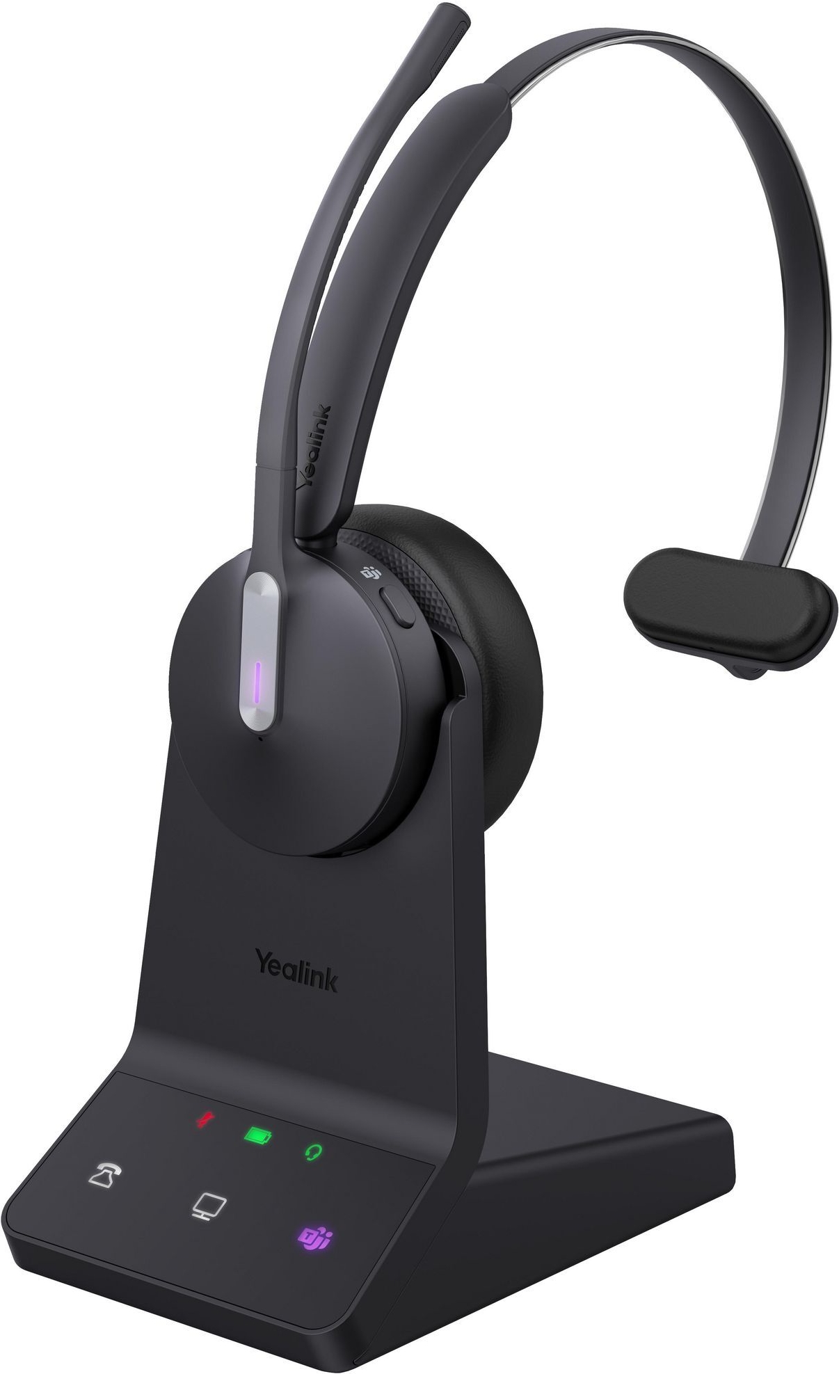Yealink Wh64 Mono Teams Headset Office/Call Center Micro-Usb Bluetooth Black (WH64 MONO TEAMS)