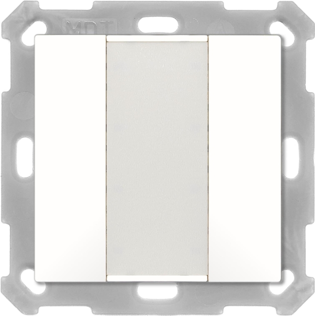 MDT technologies Taster 55 2-fach, Reinweiß matt BE-TA5502.02 (BE-TA5502.02)