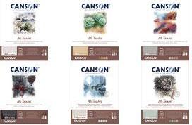 CANSON Zeichenpapier Mi-Teintes, im Block, 240 x 320 mm 20 Blatt, 160 g/qm, 1 Seite mit Bienenwaben-Struktur, - 1 Stück (C503208000)