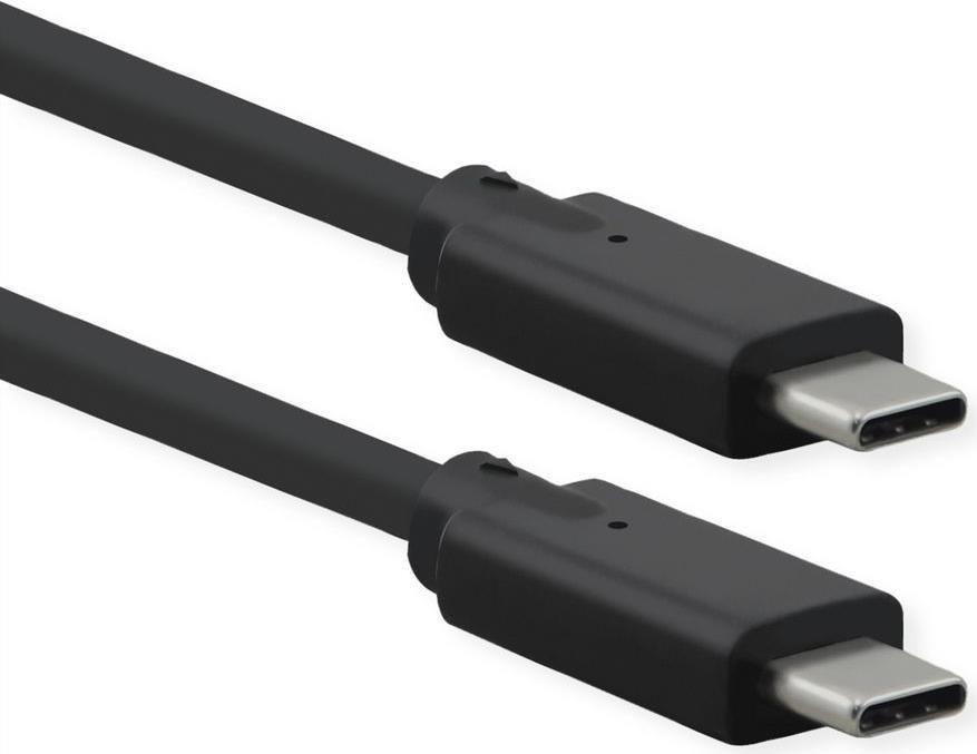 ROLINE 11.02.9071 USB Kabel 1 m USB 3.2 Gen 2 (3.1 Gen 2) USB C Schwarz (11.02.9071)