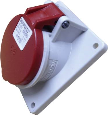 MENNEKES 3473 CEE Anbausteckdose TwinContact 16 A 5p Rot (3473)