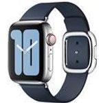 Apple modernes Lederarmband für Watch 40mm (tiefseeblau) S (MXPD2ZM/A)