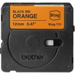 Brother BTAG-T31 Schwarz auf Orange (BTAGT31)