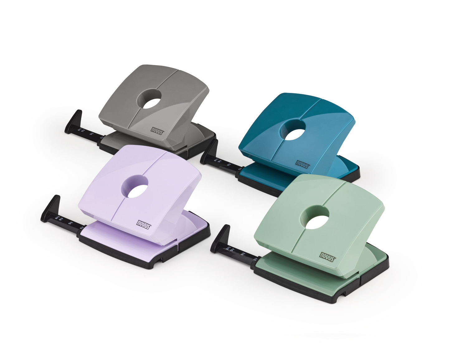 Novus Locher B220 ColorID 2.0 20 Blatt 80 mm mellow mint