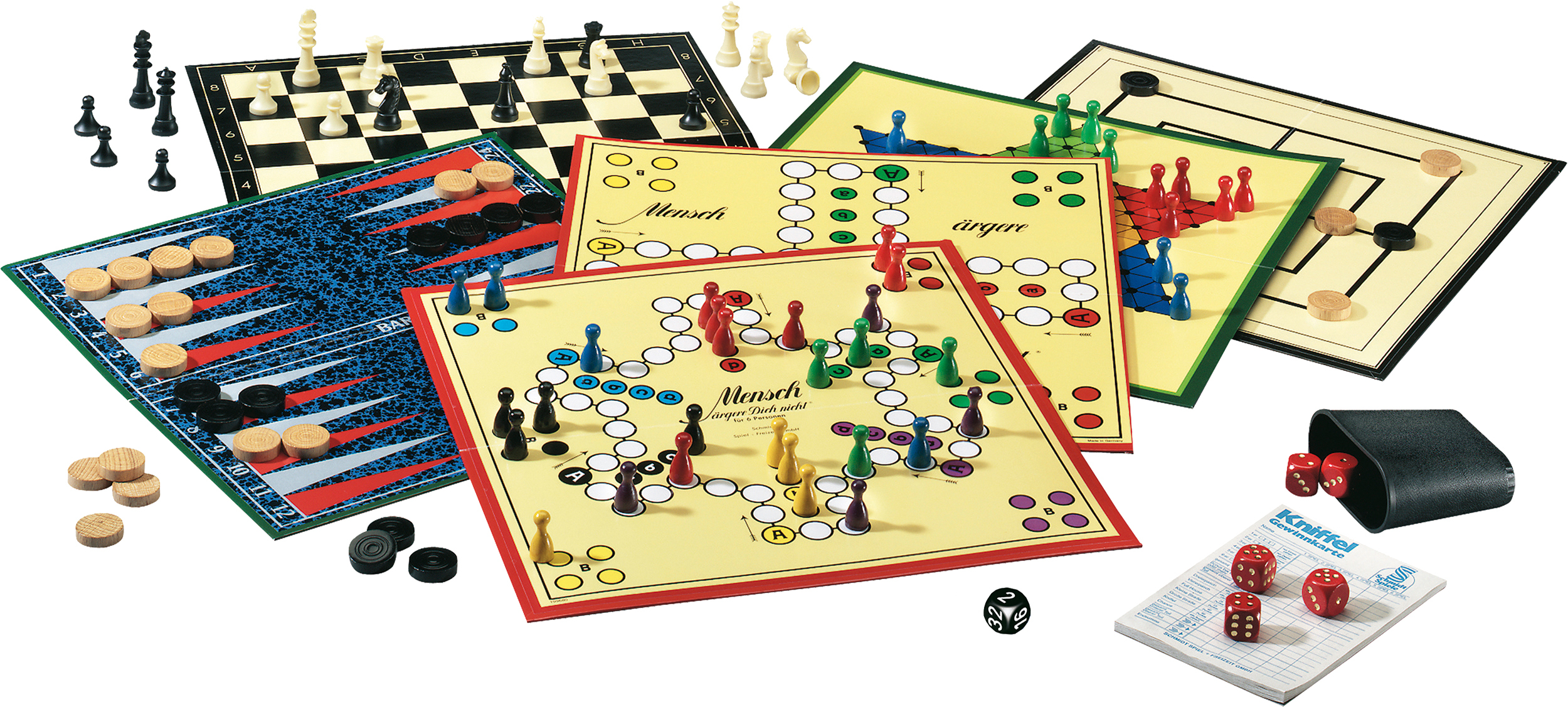 Schmidt Spiele Klassische Spiele Brettspiel-Kollektion Mehrfarbig