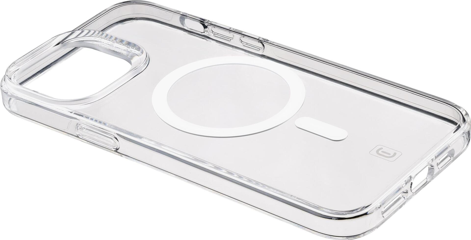 Cellularline Gloss Mag Handy-Schutzhülle 15,5 cm (6.1" ) Cover Transparent - Weiß (GLOSSMAGIPH14PROT)