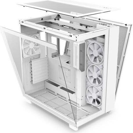 NZXT H9 Elite Midi Tower ATX Gehärtetes Glas USB-C Mattes Weiß