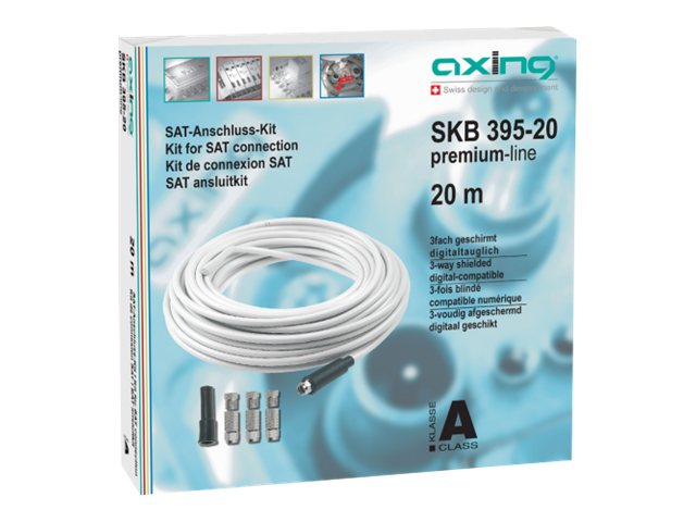 AXING SKB 395-20 Koaxialkabel 20 m Weiß