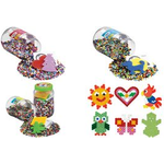 Hama Bügelperlen midi + Stiftplatten, Kunststoffdose, rot Durchmesser Bügelperle midi: 5,0 mm, Bügelperlen farbig - 1 Stück (00002020)