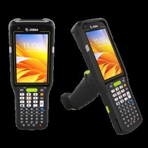 Zebra MC3450 Full Featured, 2D, SE4770, 10,5cm (4''), Alpha, GPS, IST, hot-swap, USB-C, BT, WLAN (WLAN), 5G, NFC, Android, GMS Mobiles Datenerfassungsgerät, 2D, Imager (SE4770), Bildschirmdiagonale: 10,5 cm (4''), Auflösung: 480x800 Pixel, Tastenfeld (Anzahl Tasten: 47, alphanumerisch), GPS, straight shooter, Kamera (13 MP), Front-Kamera (5 MP), Interactive Sensor, hot swappable, Vibration, Helligkeit 600cd, Anschluß: USB-C, Bluetooth, WLAN (Wi-Fi 6E), 5G, NFC, Micro SD-Slot, Qualcomm Octa Core, 2,4 GHz, RAM: 6GB, Flash: 128 GB, OS: Android, inkl.: Google Mobile Services, Akku, 7000 mAh, Schutzart: IP65, IP67 (MC345B-3S1P64SS-A6)