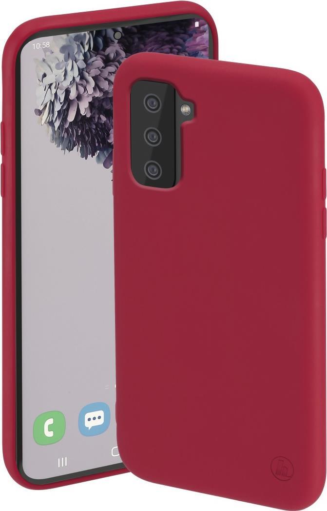 Hama Essential Line Finest Feel - Hintere Abdeckung für Mobiltelefon - Thermoplastisches Polyurethan (TPU) - Rot - für Samsung Galaxy S21