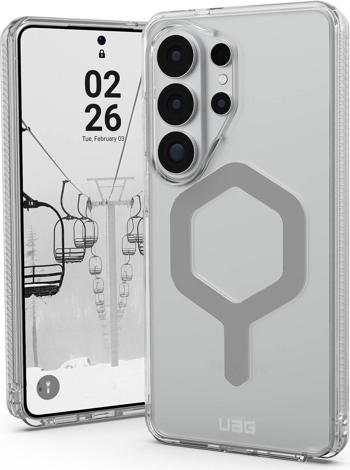 UAG Urban Armor Gear Plyo Case mit Magnet-Modul | Samsung Galaxy S26 Ultra | ice (transparent)/silber | 214539114333 (214539114333)