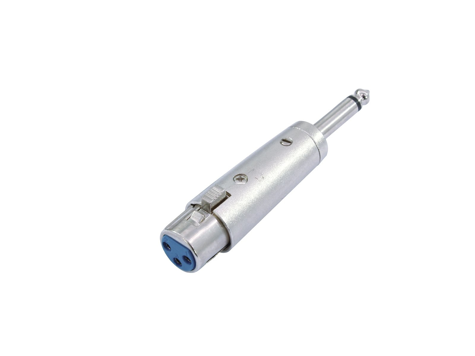Omnitronic 30226400 XLR-Kabeladapter 3-polige XLR-Buchse auf 6,3 mm Klinke Mono Silber