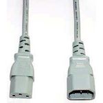 e+p SW 13 2m C14-Koppler CEE7/14 Grau Stromkabel (SW 13)