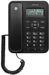 Motorola CT202 Analoges Telefon Anrufer-Identifikation Schwarz (107CT202BLACK)