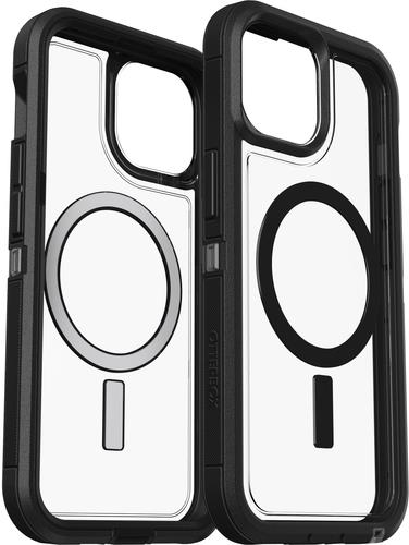 OtterBox Defender XT Hülle für iPhone15/14 transparent schwarz Pro Pack (77-93337)