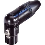 Neutrik XLR-Steckverbinder Buchse, gewinkelt Polzahl: 6 Schwarz NC6FRX-B 1 St. (NC6FRX-B)