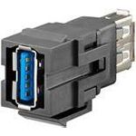 Rutenbeck KMK-USB 3.0 sw USB-Keystone f.Montageadapter KMK-MA Up,17010660 (17010660)