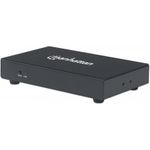MANHATTAN 1080p 4-Port HDMI Extending Splitter Transmitter Verteilt eine Videoquelle auf vier Ausgänge; verstärkt das Signal auf bis zu 50 m, ein Netzwerkkabel pro Receiver, Videobandbreitenverstärker, schwarz, benötigt Artikel 207836 (207829)