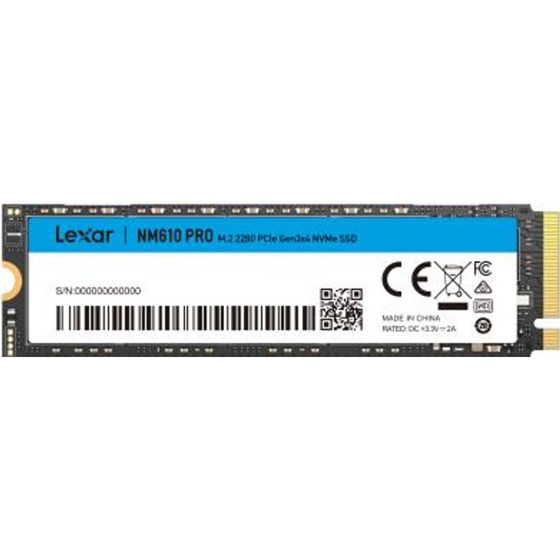 Lexar SSD M.2 500GB Lexar NM610PRO 2280 PCIe3.0 x 4 LNM610P500G-RNNNG