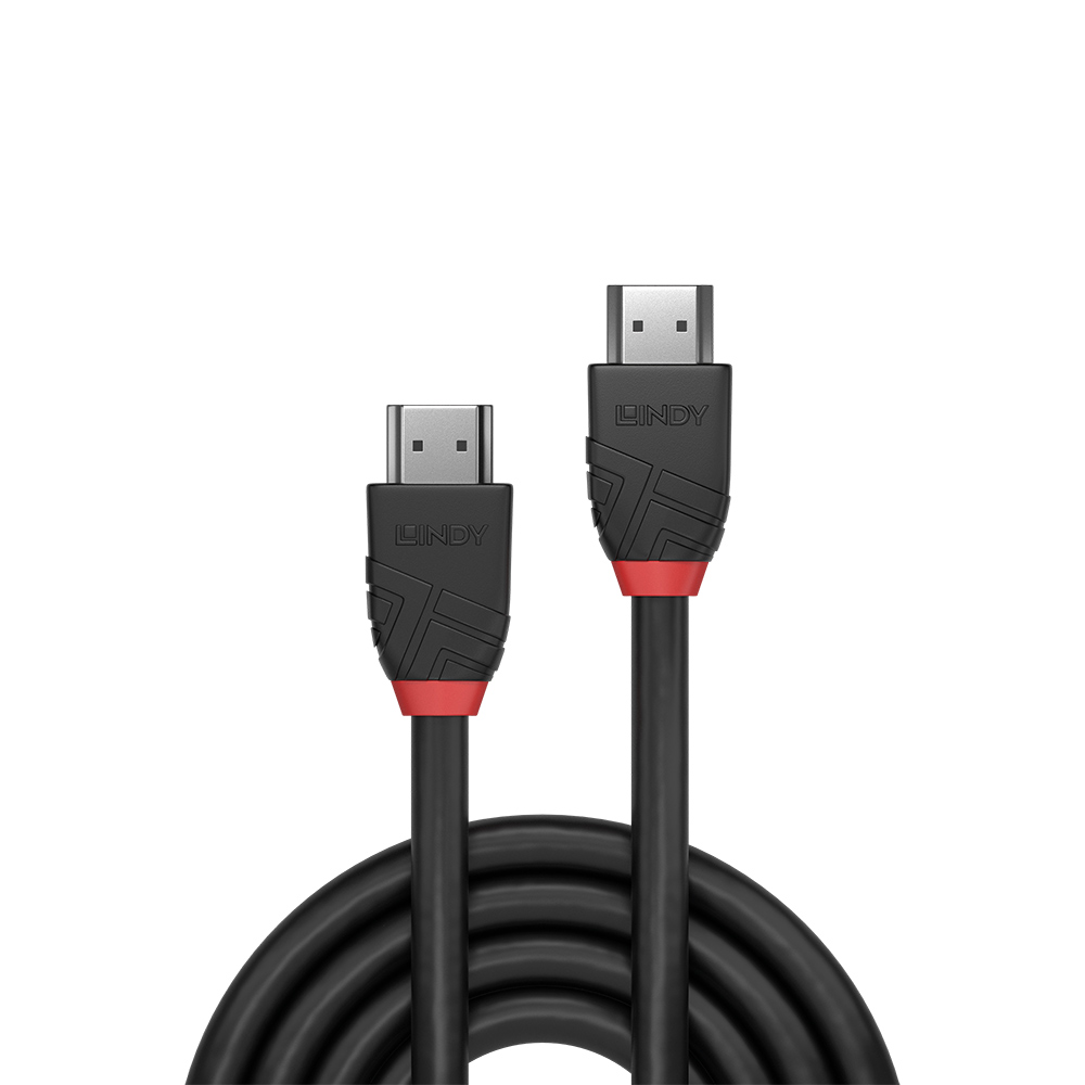 Lindy Black Line HDMI-Kabel 7,5 m HDMI 2.0 Stecker an Stecker Schwarz
