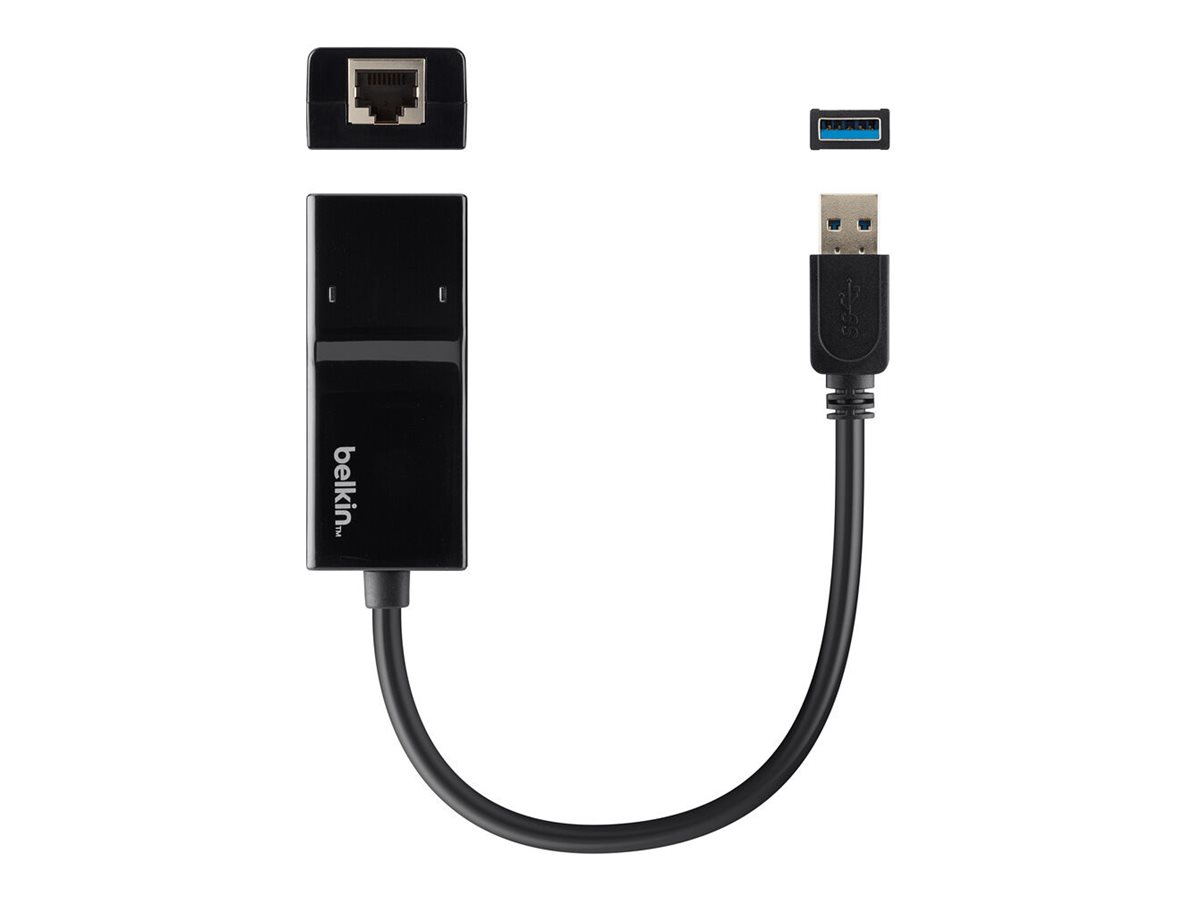 Belkin B2B048 Netzwerkadapter USB 3.0 Gigabit Ethernet Schwarz