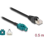 Delock Kabel HSD Z Buchse zu RJ45 Stecker 0,5 m (91371)