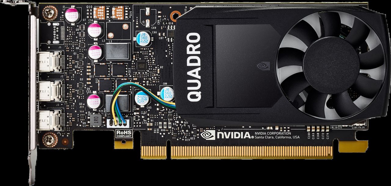HP Inc. NVIDIA Quadro P400 2 GB GDDR5 PCIe 3.0 x16 low profile Graphics Card (1ME43AT)