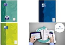 Oxford Collegeblock, DIN A5+, gepunktet, 80 Blatt, türkis dotted, 90 g/qm Optik Paper, 6-fach gelocht - 1 Stück (400132392)