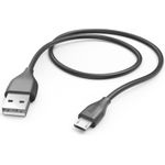 Hama Ladekabel, USB-A - Micro-USB, 1,5 m, Schwarz (00201586)