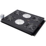 ROLINE 19 Zoll Dachlüftereinheit 4 Lüfte Thermostat schwarz (26.21.0108)