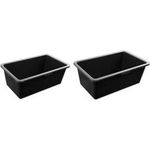 Bradas Mörtelwanne, aus PVC, 60 Liter, schwarz mit profilierten Kanten zum einfachen Transport, - 1 Stück (KTKP60)