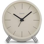 Hama Funkwecker Flores, analog, ohne Ticken, Grau/Beige (00222229)