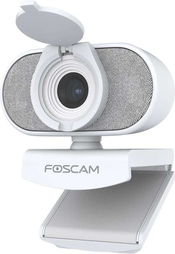 Foscam W41 USB-Webkamera Weiß [1520p 2K Super HD, 84° Weitwinkelobjektiv, Integriertes Doppel-Mikrofon] (W41 weiss)
