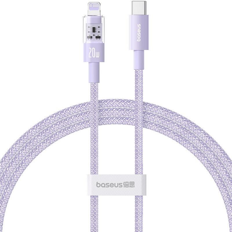 Baseus Gem USB-C zu iP Schnellladekabel 1 m 20 W Lila (P10373001511-00)