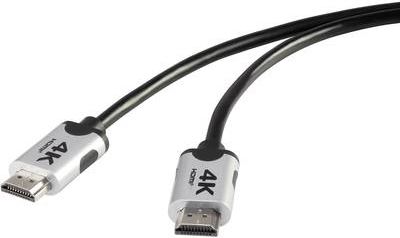 SpeaKa Professional Premium HDMI 4k/Ultra-HD Anschlusskabel [1x HDMI-Stecker - 1x HDMI-Stecker] 3 m Schwarz SpeaKa Professional (SP-6344140)