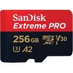 SanDisk microSDXC Extreme Pro 256GB 200/140 MB/s A2 C10 V30 UHS-I U3 (SDSQXCD-256G-GN6MA)