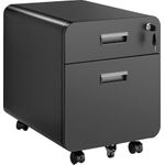 SpeaKa Professional Rollcontainer SP-MFC-001 Schwarz matt B x H T 394 500 1 St (SP-13497416) (geöffnet)