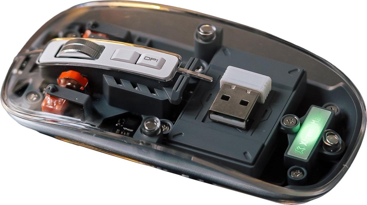 XtremeMac Muli Connection Transp. Mouse (XWH-ALM2-13)