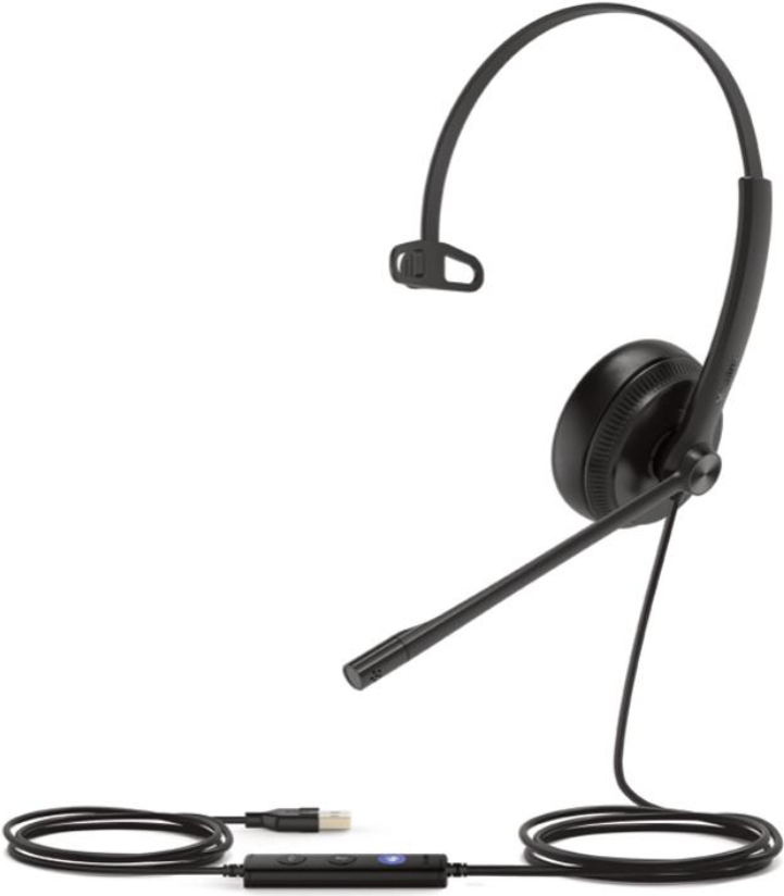 Yealink UH34 MONO TEAMS Kopfhörer & Headset Kopfband USB Typ-A Schwarz (1308014)