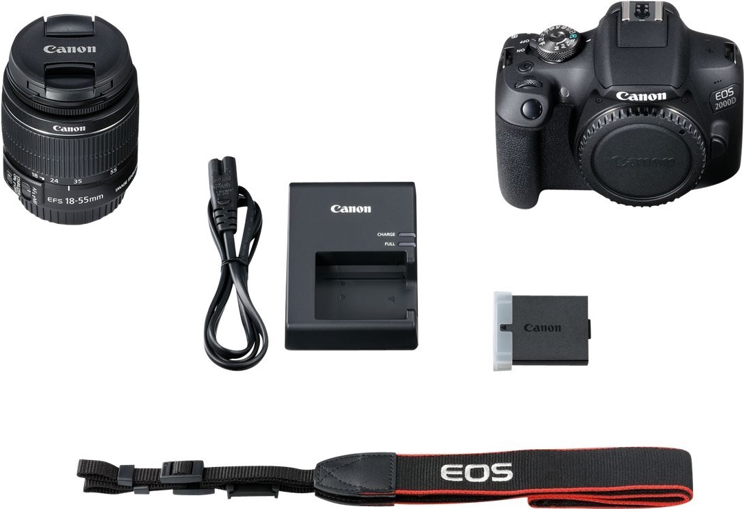 Canon EOS 2000D 3" 24,1 Megapixel Schwarz