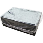 HYGOSTAR PE-Abdeckhaube, transparent, 750 x 700 mm mit eingeschweißtem Gummizug (fusselfrei), wasserfest, - 1 Stück (52109)