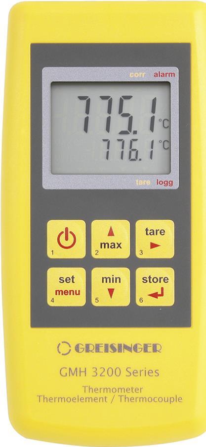 Greisinger GMH3251 Temperatur-Messgerät -220 bis +1768 °C Kontaktmessung (480636)